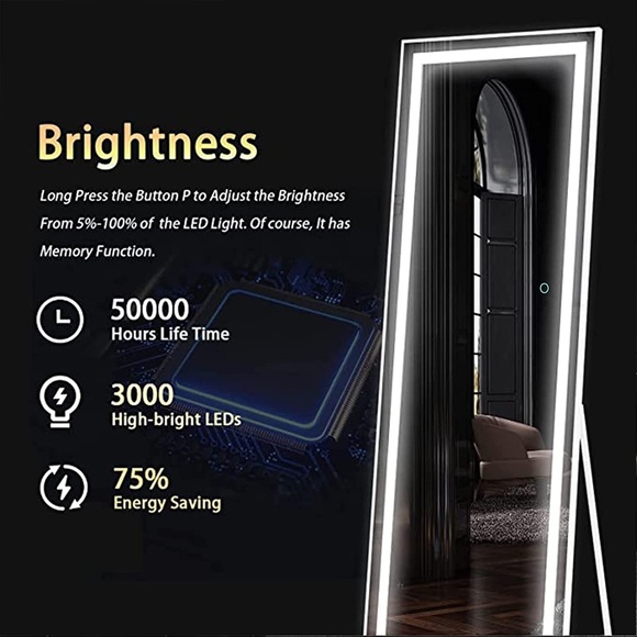 Full Length Mirror Lighted 63\